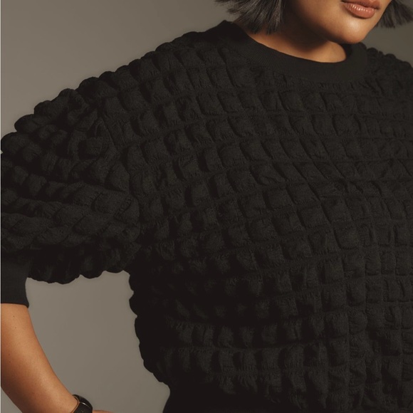 Anthropologie Maeve Puff-Sleeve Bubble Top EUC - Picture 8 of 9